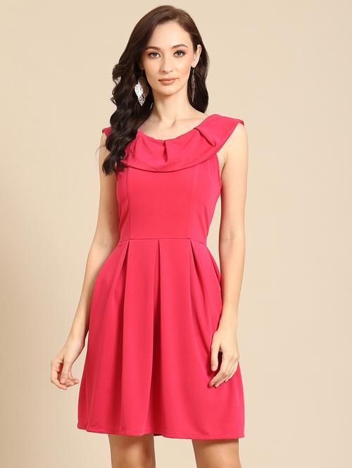 women solid a-line dress - 21730321 - Standard Image - 0
