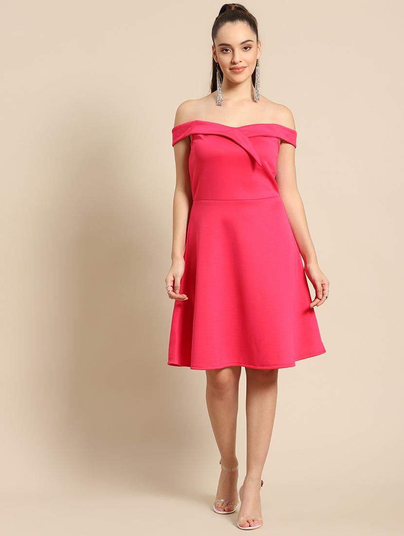 women solid a-line dress - 21730322 - Zoom Image - 0