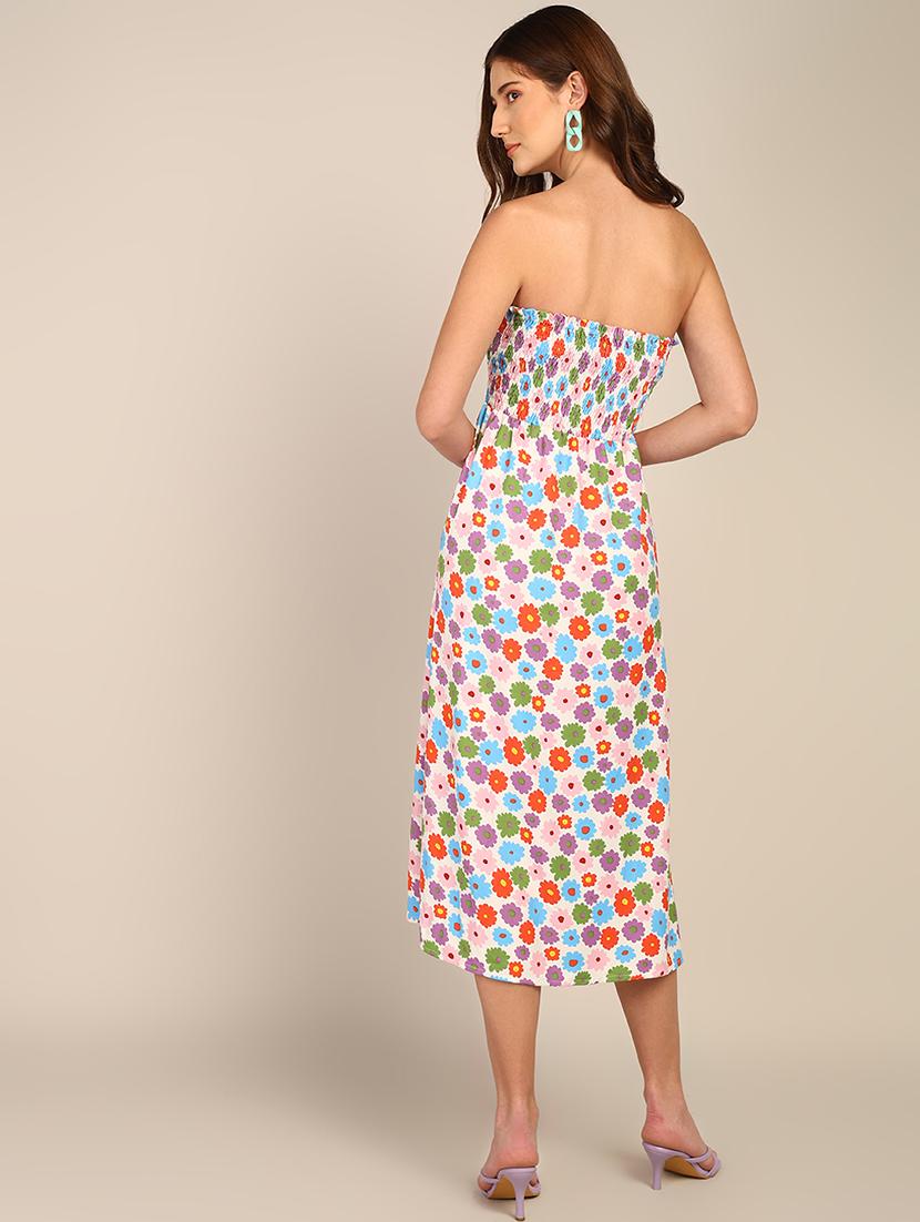 women printed a-line dress - 21730348 - Standard Image - 2