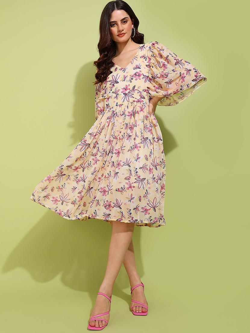 women printed a-line dress - 21730354 - Zoom Image - 0