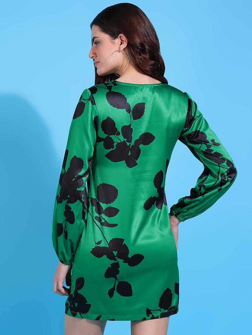 women v-neck printed sheath dress - 21730360 - Standard Image - 2