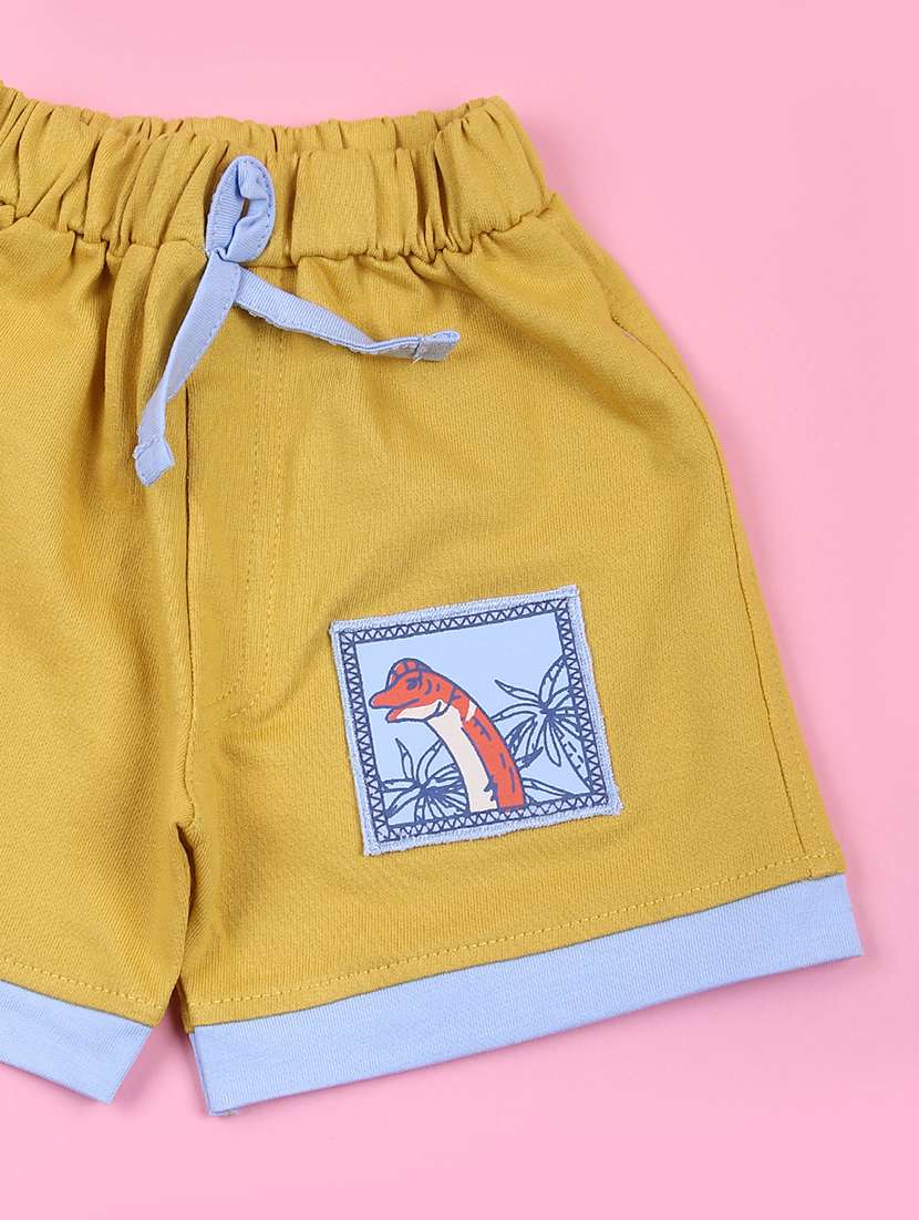 boys printed t-shirt & shorts casual wear set - 21730439 -  Standard Image - 2