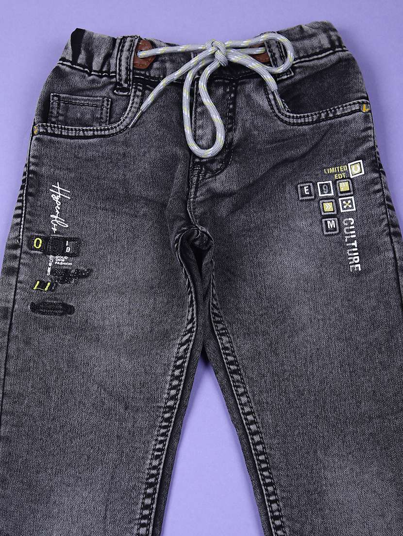 boys solid mid rise relaxed fit jean - 21730473 -  Standard Image - 2