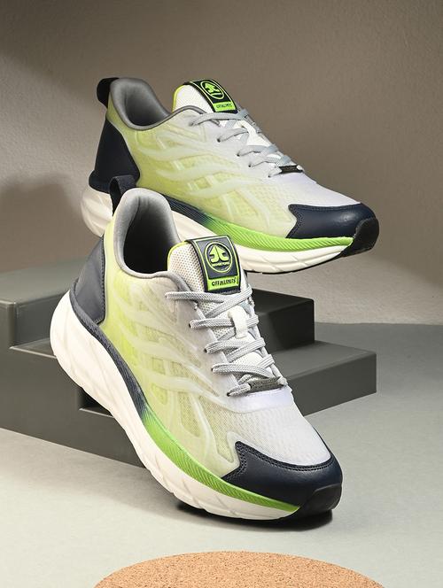men color blocked lace up sport shoe - 21730714 -  Standard Image - 0