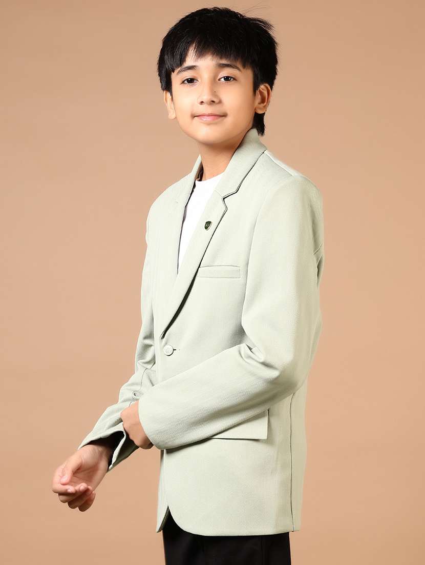 boys solid long sleeve blazer  - 21730855 -  Standard Image - 2