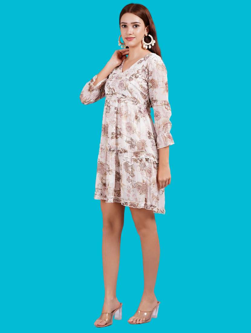 women floral print tiered dress - 21731054 - Standard Image - 2
