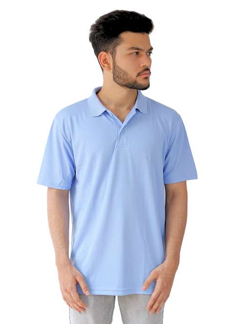 men solid short sleeves polo t-shirt - 21731223 - Standard Image - 0