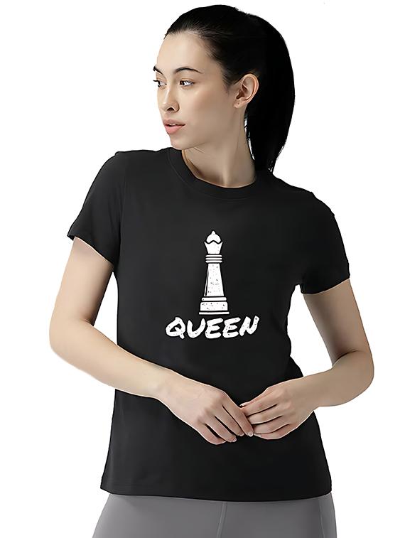 women front print short sleeve t-shirt - 21731232 -  Zoom Image - 0