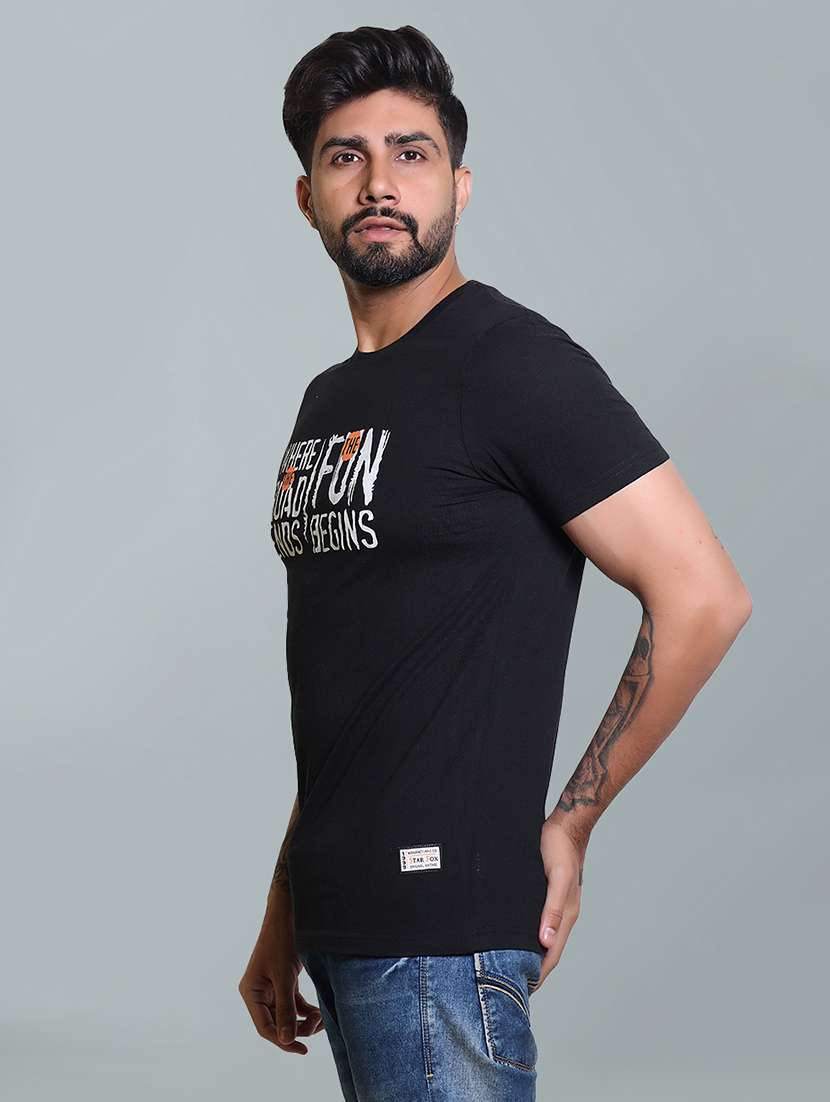 men chest print short sleeve t-shirt - 21731275 -  Standard Image - 2