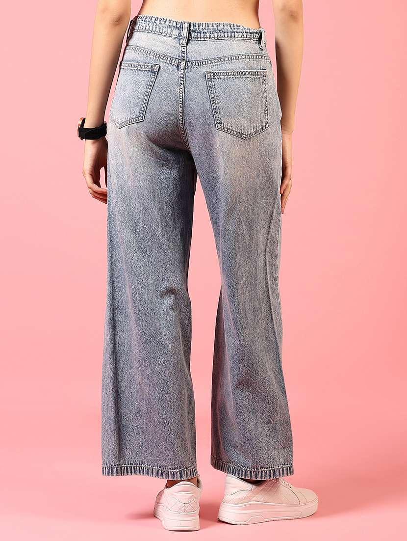 women high rise washed jeans - 21731300 -  Standard Image - 2