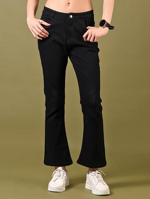women plain mid rise denim jeans - 21731305 - Standard Image - 0