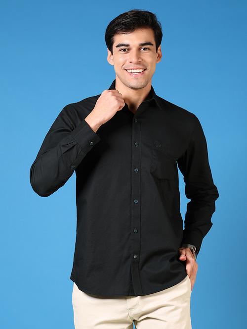 men long sleeves plain casual shirt - 21731417 - Standard Image - 0