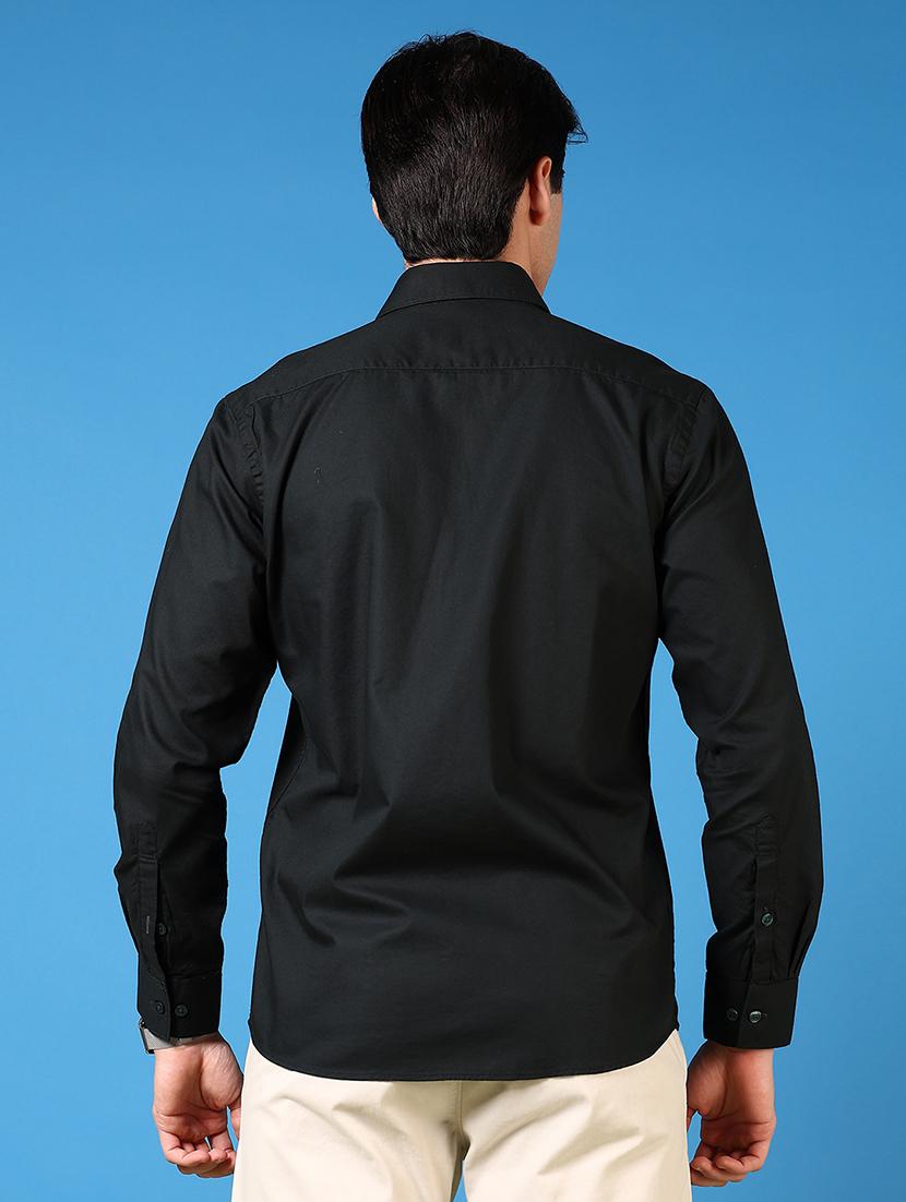 men long sleeves plain casual shirt - 21731417 - Standard Image - 2