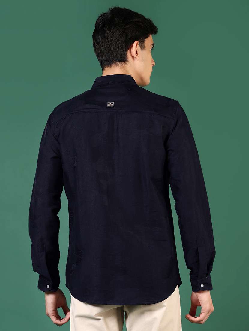 men long sleeves plain casual shirt - 21731424 -  Standard Image - 2