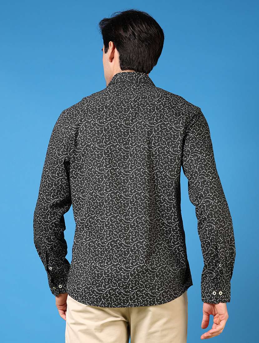 men long sleeves printed casual shirt - 21731458 -  Standard Image - 2