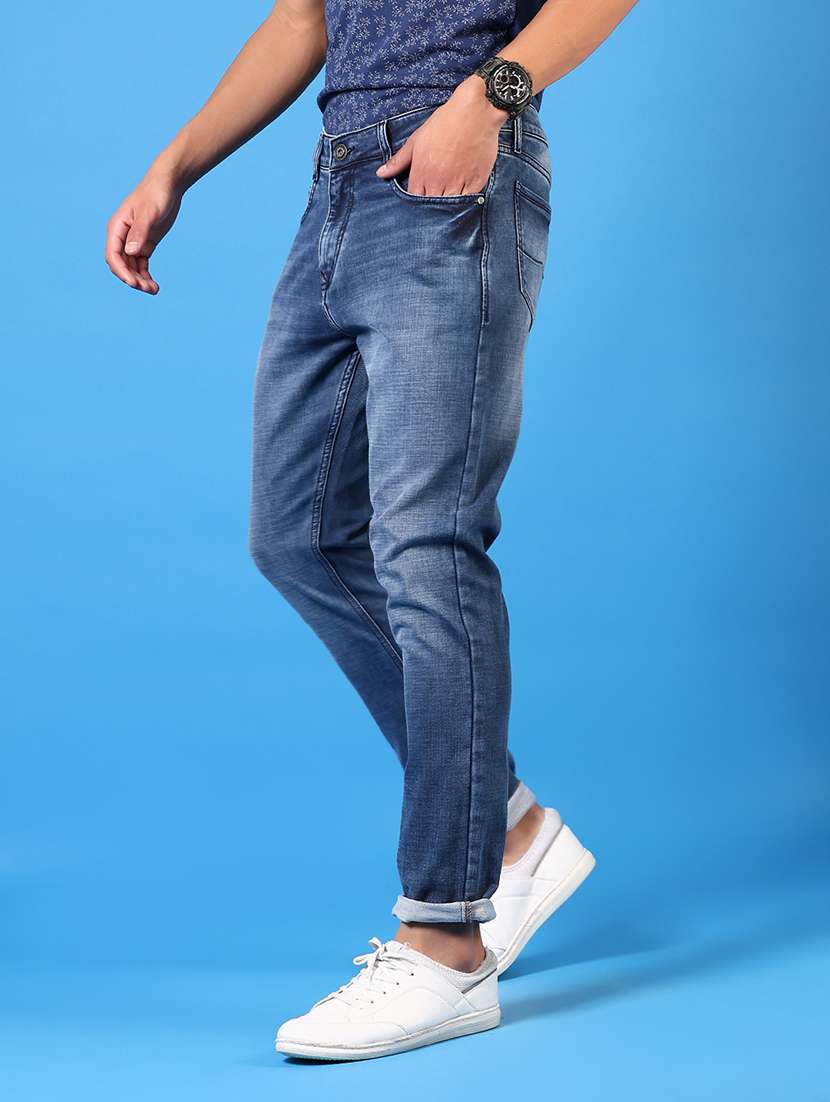 men solid mid rise slim fit jean - 21731478 -  Standard Image - 2