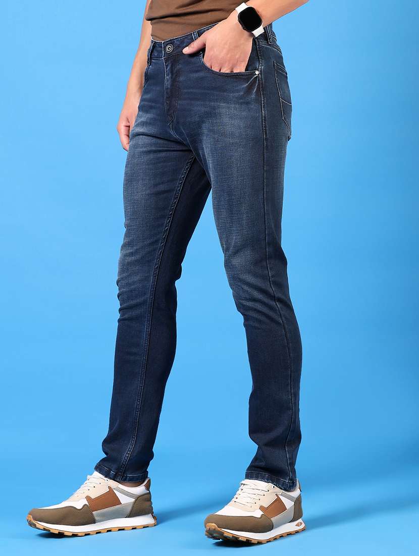 men solid mid rise slim fit jean - 21731479 -  Standard Image - 2