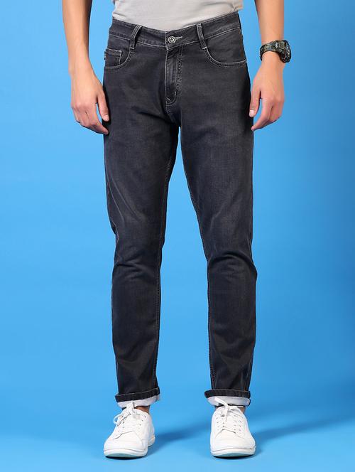 men plain mid rise jeans - 21731487 -  Standard Image - 0