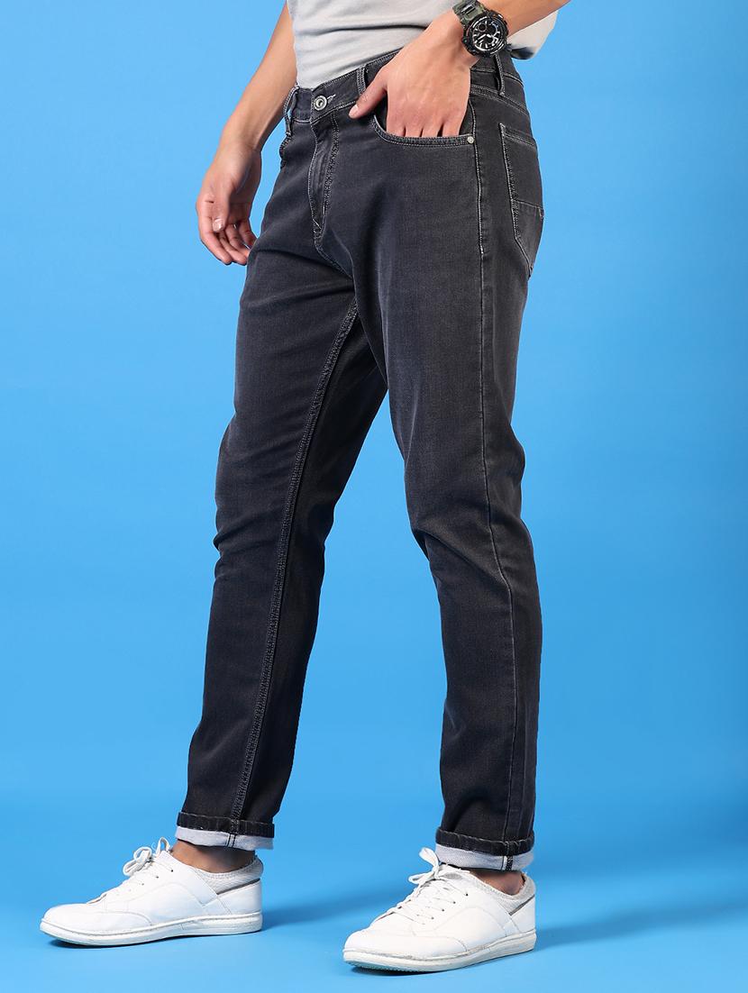 men plain mid rise jeans - 21731487 - Standard Image - 2