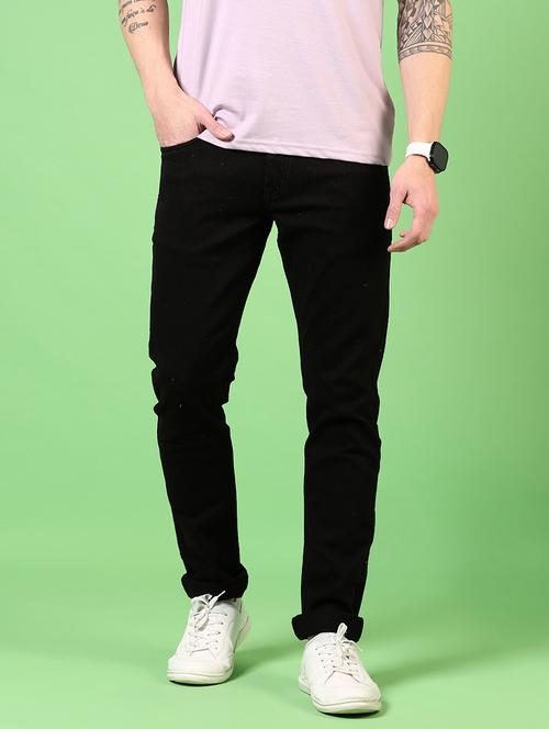men plain mid rise jeans - 21731488 - Standard Image - 0