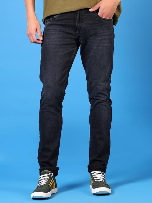 men washed mid rise jeans - 21731491 - Standard Image - 0