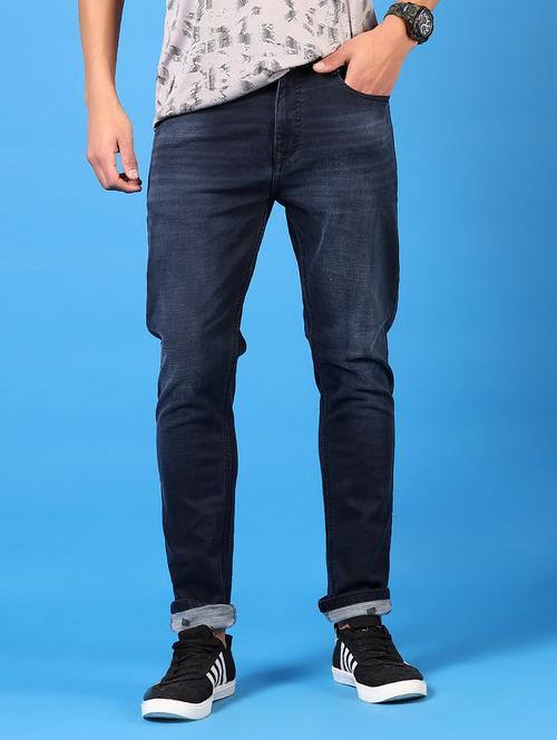 men washed mid rise jeans - 21731492 -  Standard Image - 0