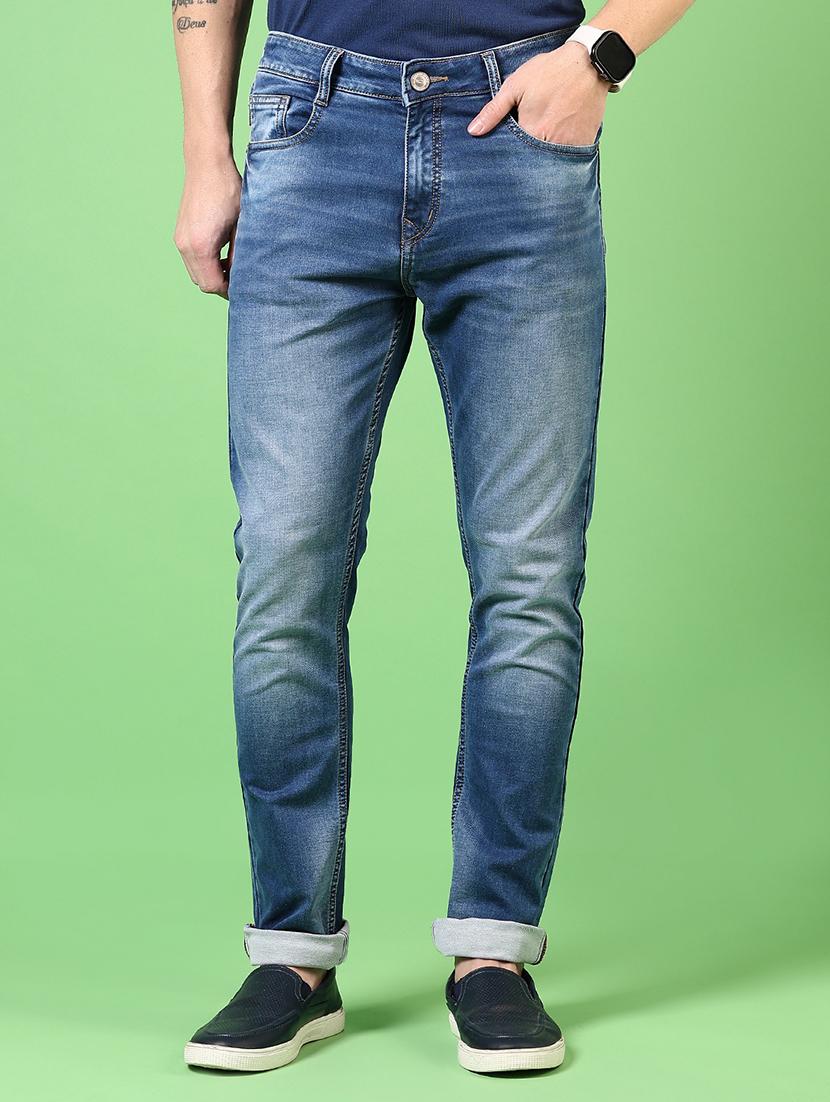 men washed mid rise jeans - 21731497 - Zoom Image - 0