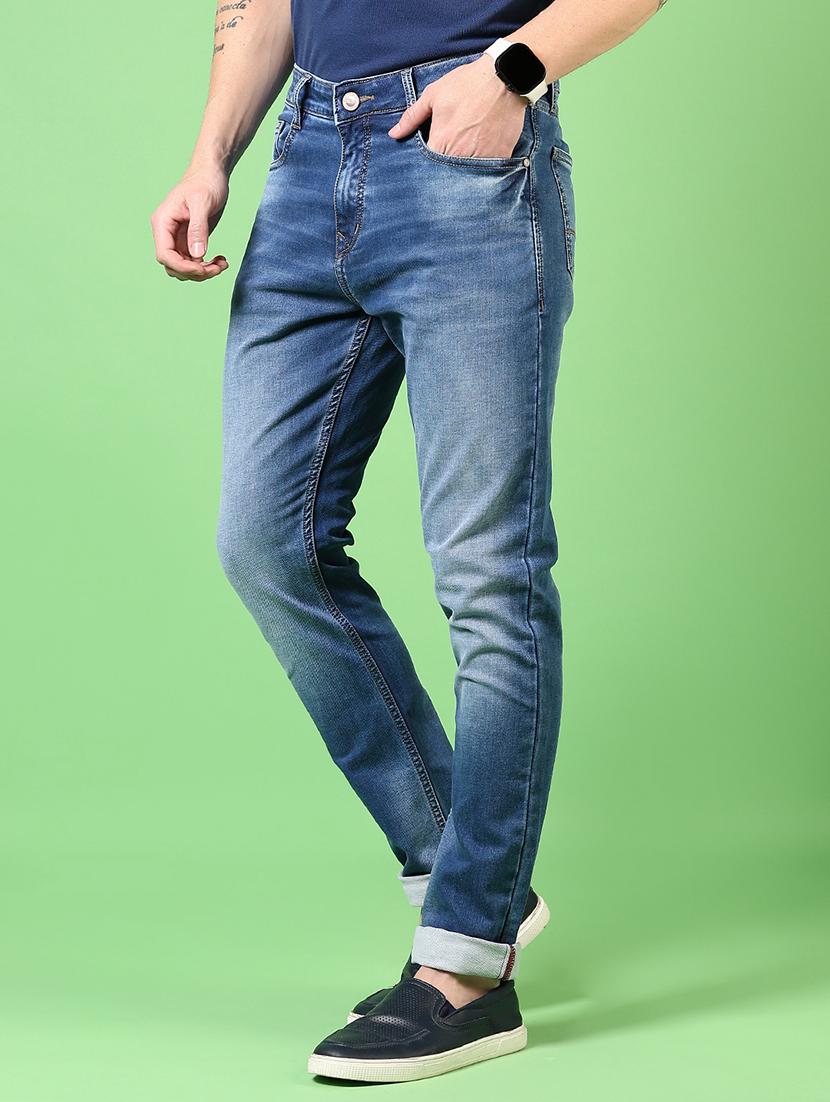 men washed mid rise jeans - 21731497 - Standard Image - 2