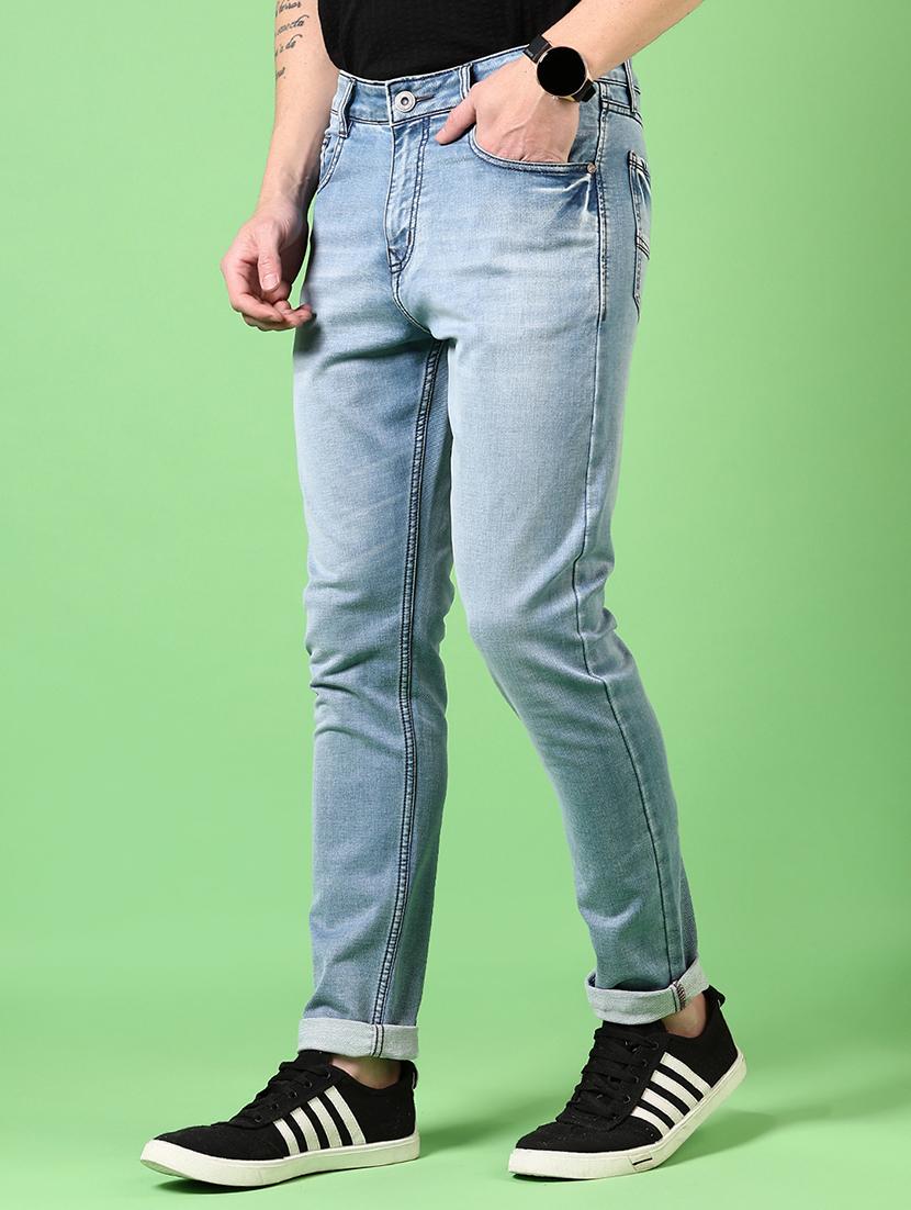 men washed mid rise jeans - 21731498 - Standard Image - 2