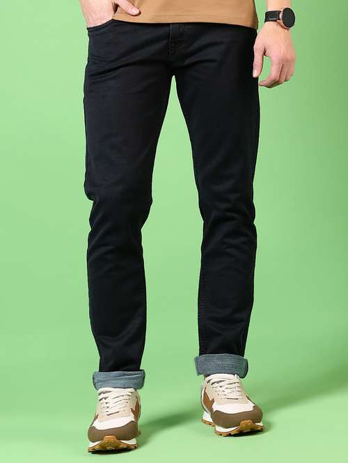 men plain mid rise jeans - 21731503 -  Standard Image - 0