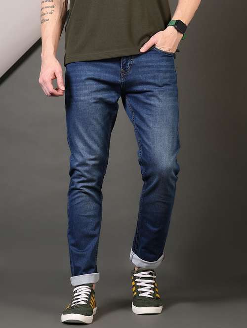 men washed mid rise jeans - 21731511 -  Standard Image - 0