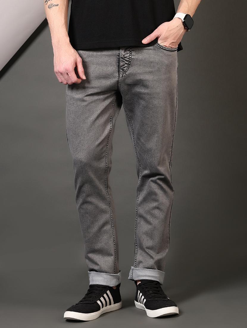 men plain mid rise jeans - 21731525 - Zoom Image - 0