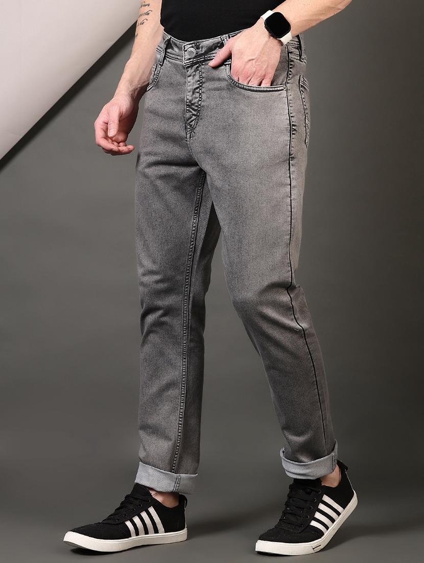 men plain mid rise jeans - 21731525 - Standard Image - 2