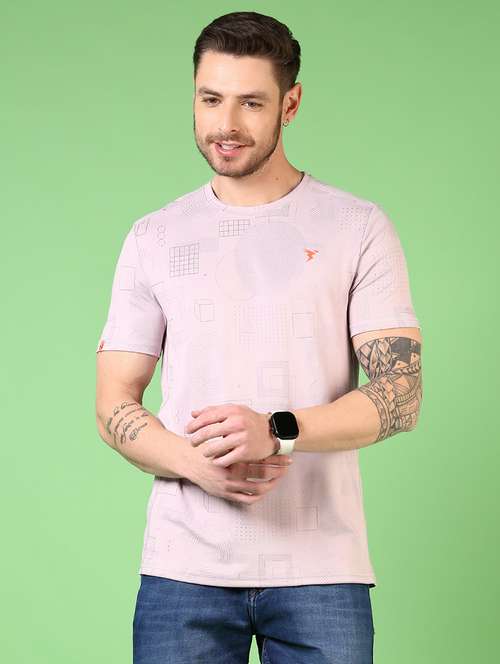men printed short sleeve t-shirt