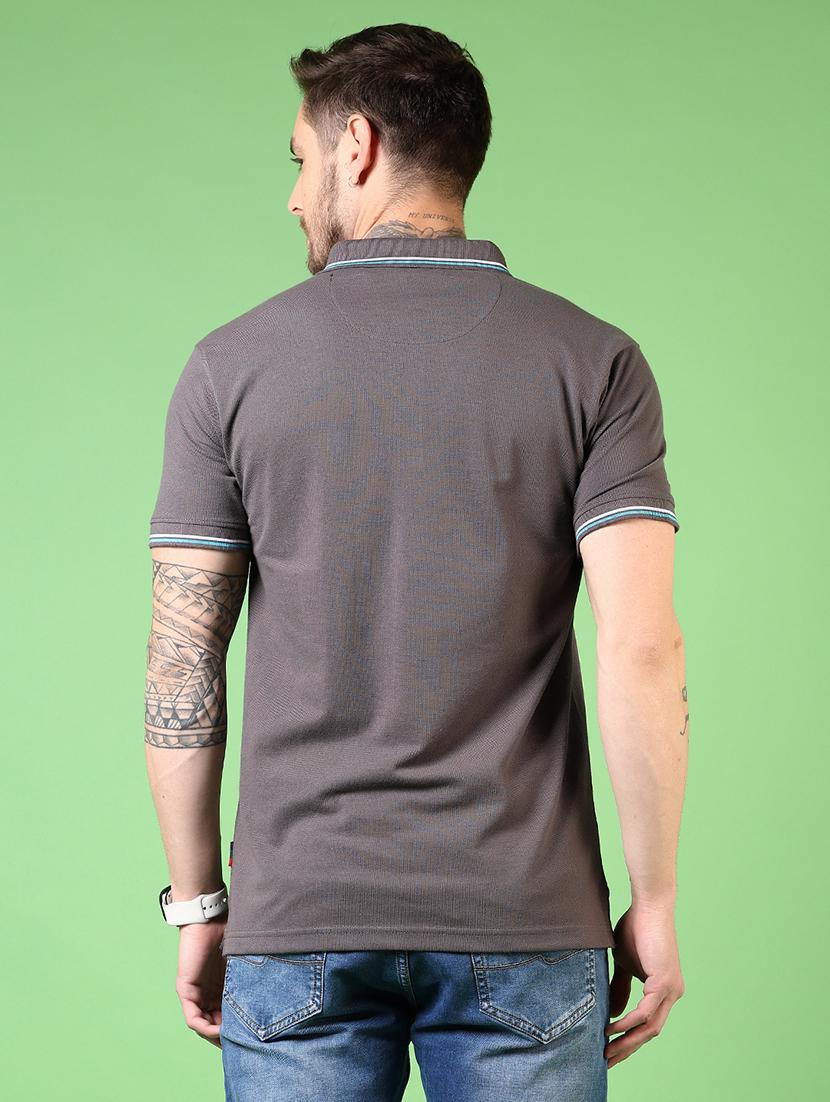 men solid short sleeve polo t-shirt - 21731539 - Standard Image - 2