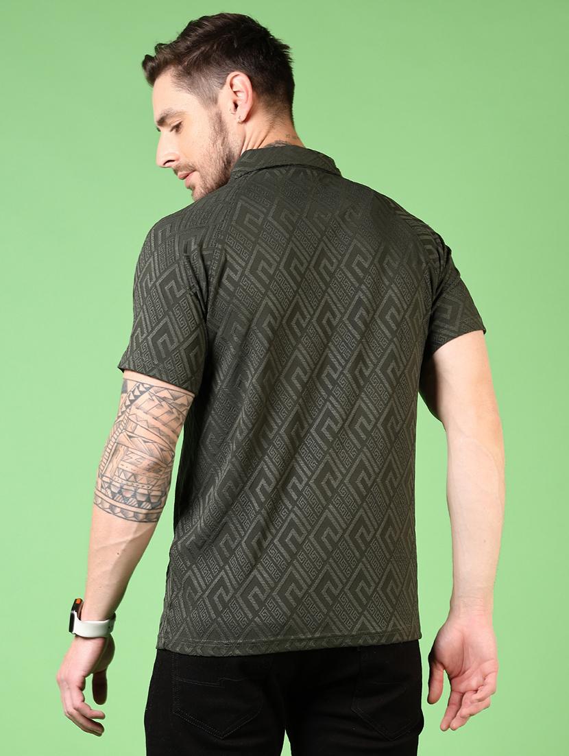 men self design short sleeve polo t-shirt - 21731540 - Standard Image - 2