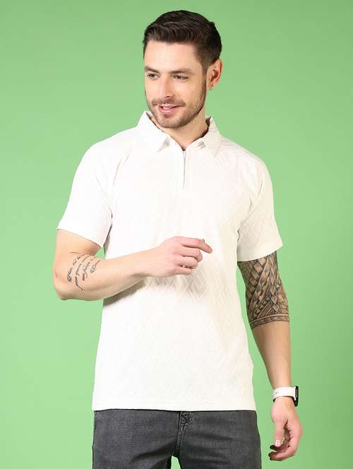 men self design short sleeve polo t-shirt - 21731544 -  Standard Image - 0