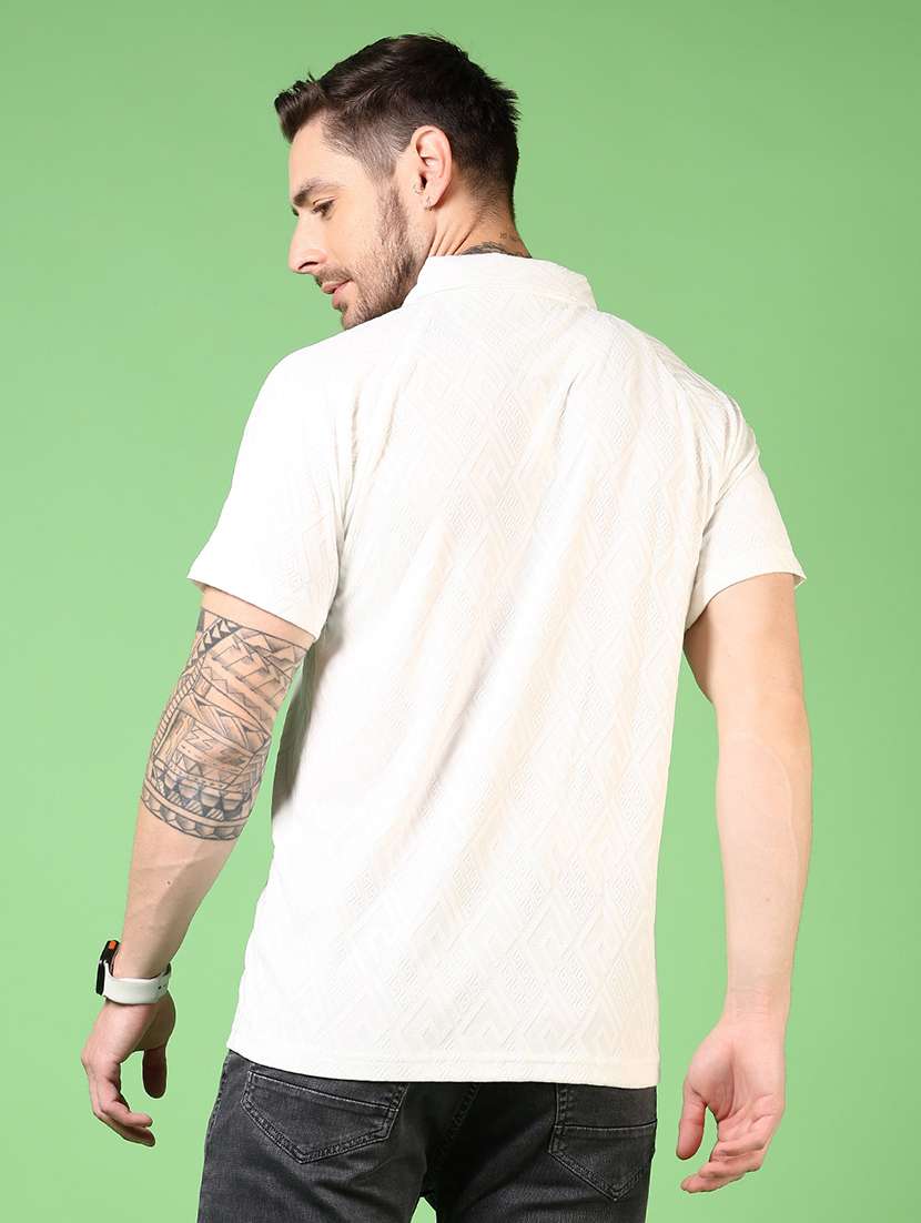 men self design short sleeve polo t-shirt - 21731544 - Standard Image - 2