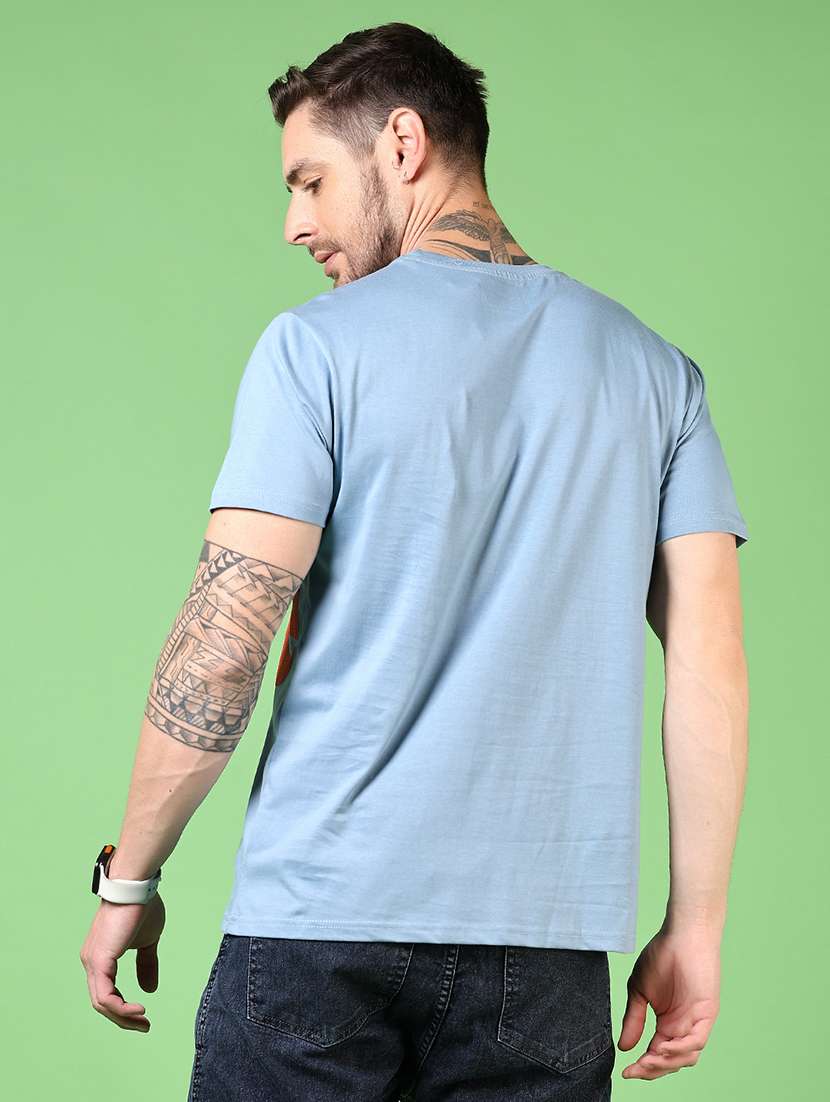 men round neck front print t-shirt - 21731552 - Standard Image - 2