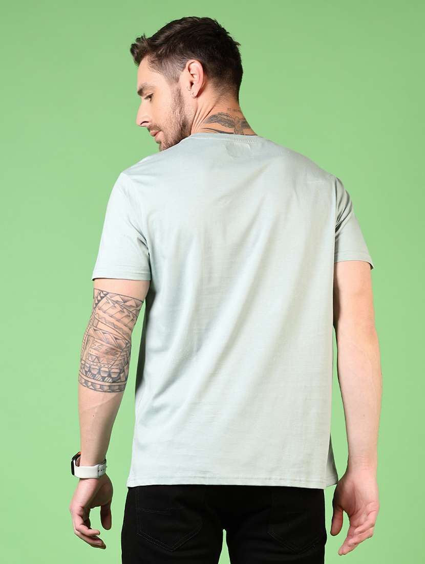 men round neck front print t-shirt - 21731553 -  Standard Image - 2