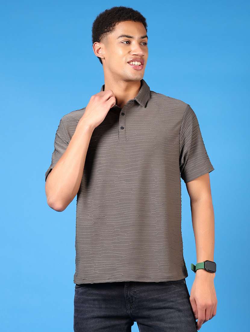 men short sleeves plain polo t-shirt