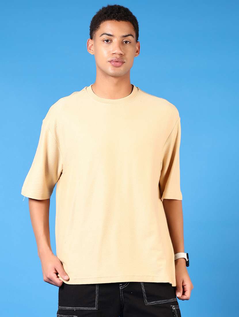 men short sleeves plain t-shirt