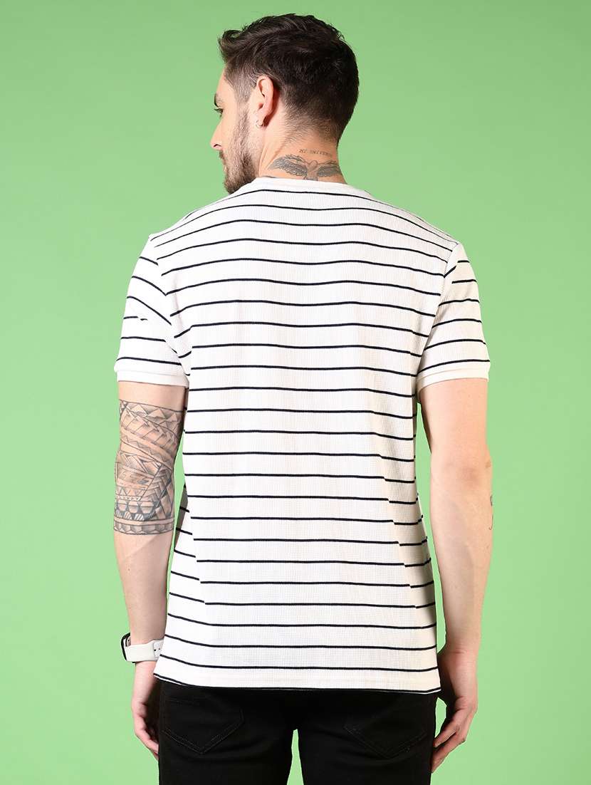 men round neck striped t-shirt - 21731581 -  Standard Image - 2
