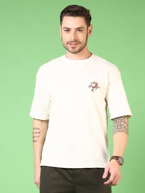 men short sleeves front & back print t-shirt - 21731586 - Standard Image - 0