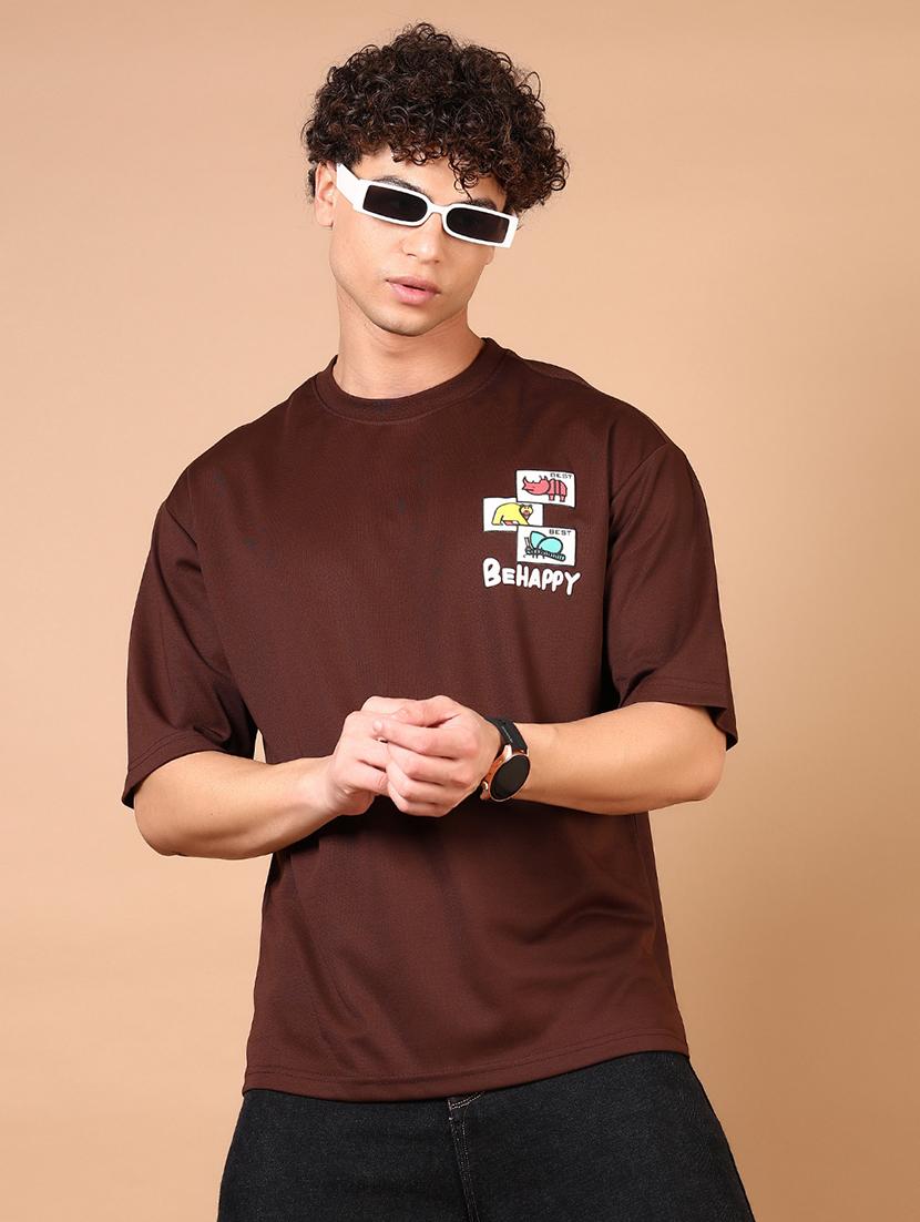 men short sleeves front & back print t-shirt - 21731595 - Standard Image - 2