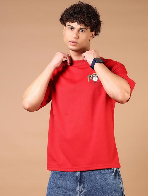 men short sleeves front & back print t-shirt - 21731596 - Standard Image - 0
