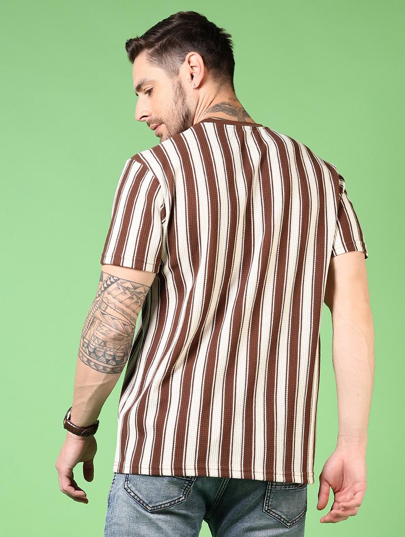men short sleeves striped t-shirt - 21731597 - Standard Image - 2