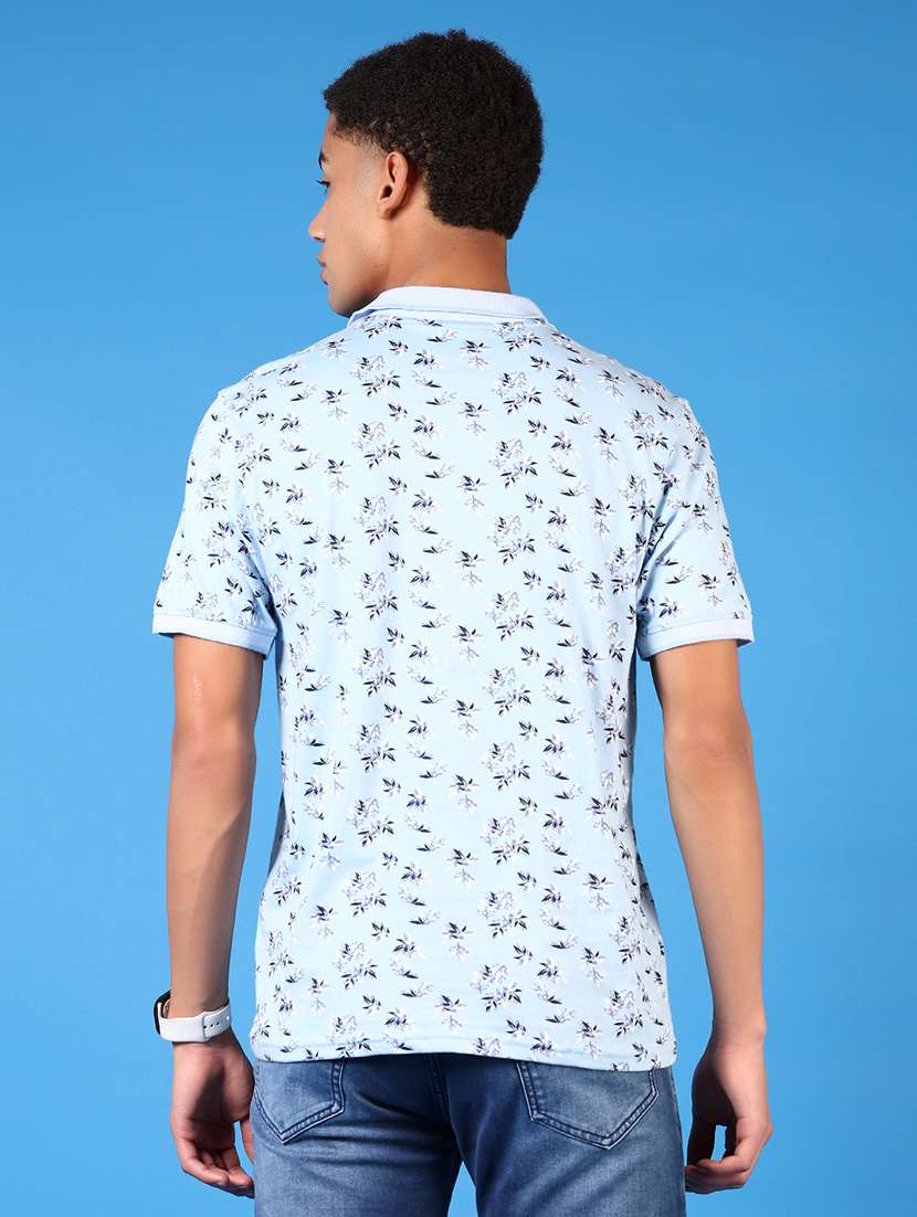 men short sleeves printed polo t-shirt - 21731603 -  Standard Image - 2
