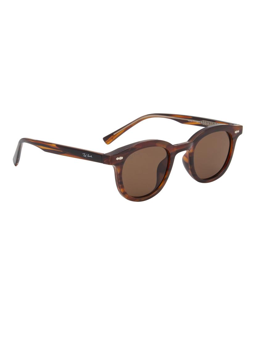 ted smith iconic uv protection demi brown sunglasses for mens womens - 21731635 - Standard Image - 2