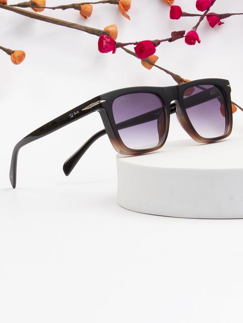 ted smith iconic uv protection black & brown sunglasses for mens womens - 21731651 - Standard Image - 0